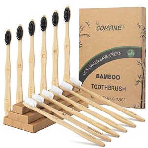 Bambus-Zahnbürste Comfine Bambus Zahnbürsten, 12 Pack