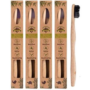 Bambus-Zahnbürste OUTDOOR FREAKZ 4er Pack