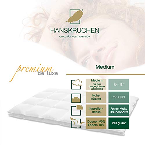 Bettdecke mit Übergröße Hanskruchen Premium de Luxe Daunen
