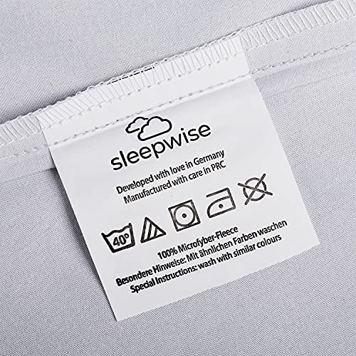 Biber-Bettwäsche sleepwise Baumwolle, 2teilg mit Reißverschluss