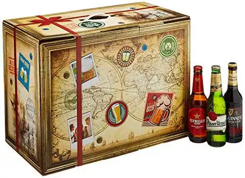 Bier-Adventskalender Monatsgeschenke, 24 Biere aus aller Welt