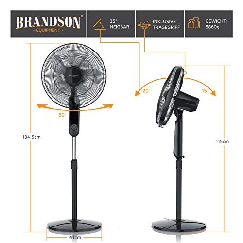 Brandson-Ventilator Brandson, Standventilator mit Fernbedienung