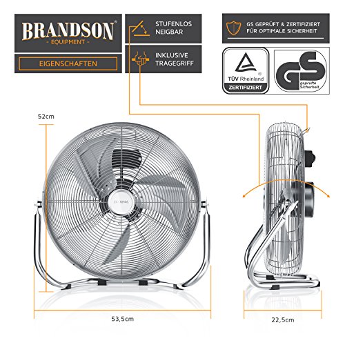 Brandson-Ventilator Brandson, Windmaschine Retro Stil 120 Watt
