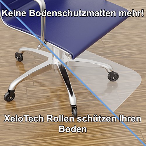 Bürostuhl-Rollen XeloTech 5er Set Hartboden-Rollen für Bürostuhl
