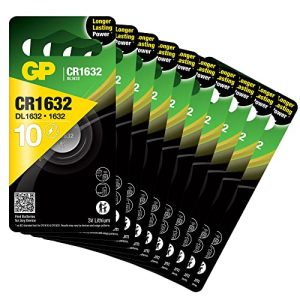 CR1632 GP TONER GP Batterien 3V Lithium Knopfzellen, 10er Pack
