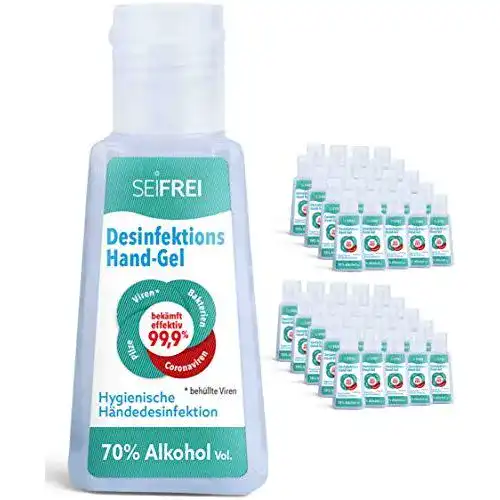 Die beste Desinfektionsgel für unterwegs SEIFREI ® 50 x 30ml 2026 Test Bestseller Desinfektionsgel für unterwegs SEIFREI ® 50 x 30ml