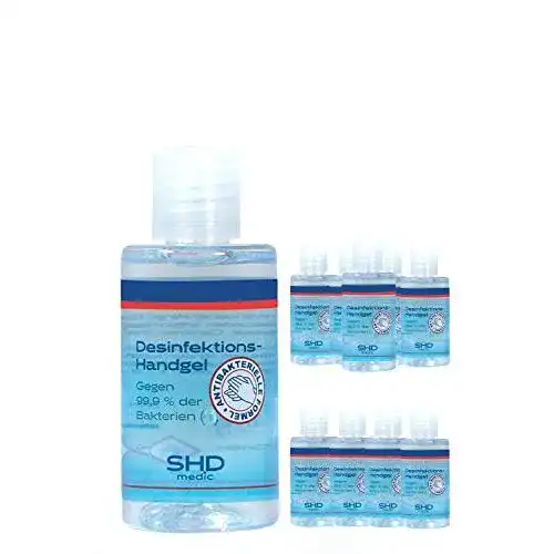 Desinfektionsgel für unterwegs SHD Handels GmbH, 10x je 60ml