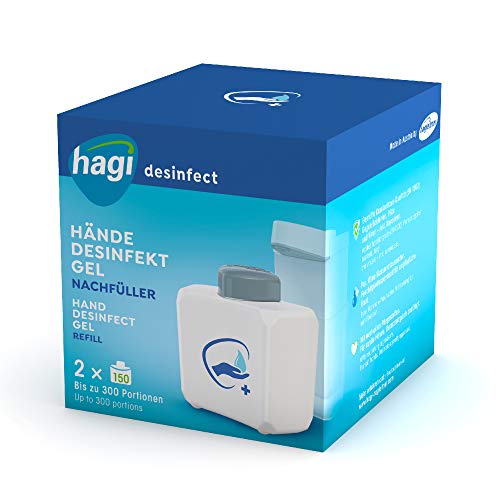 Desinfektionsgel-Nachfüllpackung HAGI, Doppelpack 2 x 180 ml