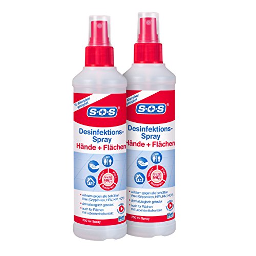 Desinfektionsmittel (500ml) SOS Desinfektions-Spray: 2X250ml