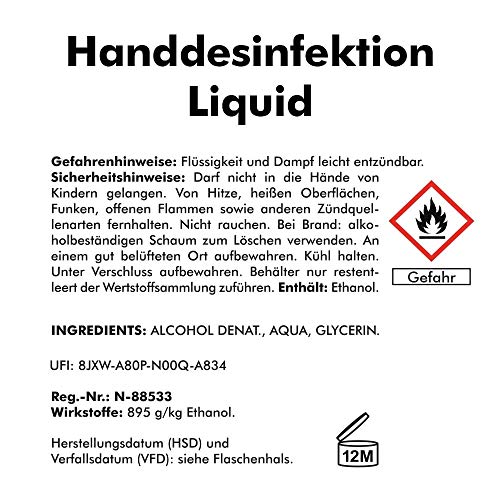 Desinfektionsmittel Euroflasche ABACUS 1000 ml Handdesinfektion
