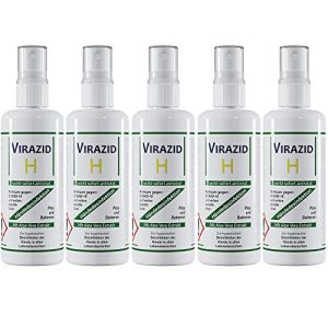 Desinfektionsmittel mit Aloe Vera Deuba, Virazid H 5x 100 ml