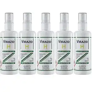 Desinfektionsmittel mit Aloe Vera Deuba, Virazid H 5x 100 ml