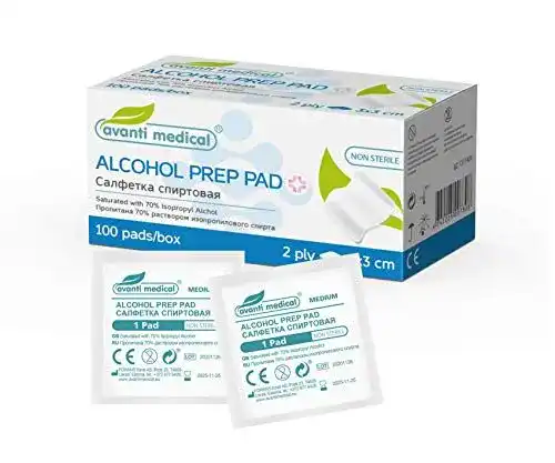 Desinfektionstücher (einzeln verpackt) Avanti Medical, 100 Stück