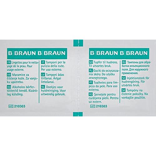 Desinfektionstücher (einzeln verpackt) B Braun, 100 Stück