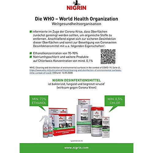 Desinfektionstücher Hände NIGRIN 20718 Desinfektionstücher
