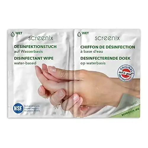 Desinfektionstücher Hände Screenix SI440060 Wasserbasis, 60er