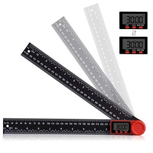 Aweohtle 2 in 1 digital protractor, 360° multi angle ruler