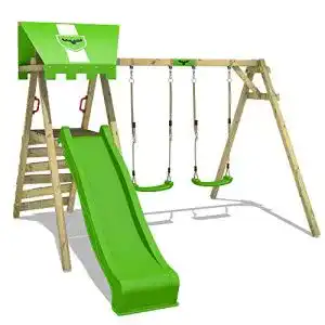 Doppelschaukel mit Rutsche Fatmoose Kinderschaukel JollyJess