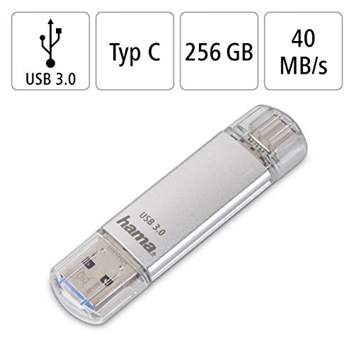 Dual-USB-Stick Hama 256GB USB-Speicherstick mit USB 3.0