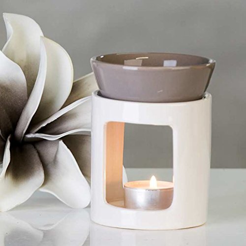 Die beste duftlampe casablanca aromabrenner duo aus keramik weiss grau Bestsleller kaufen