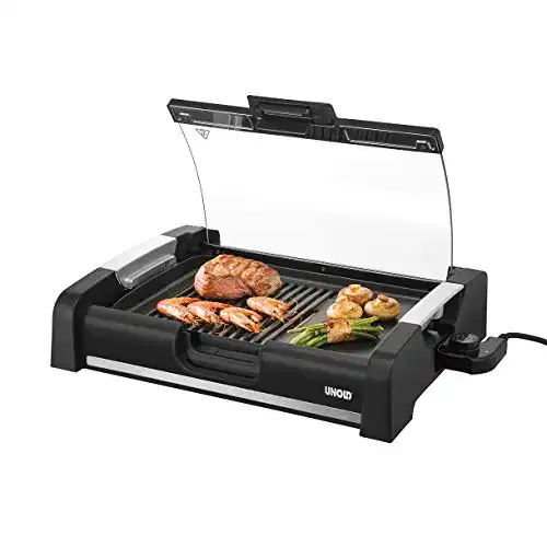 Elektro-Tischgrill mit Deckel Unold Barbecue Edel