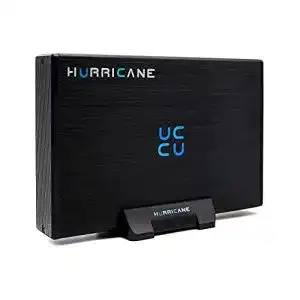 Externe Festplatte (10TB) Hurricane GD35612 10TB Aluminium