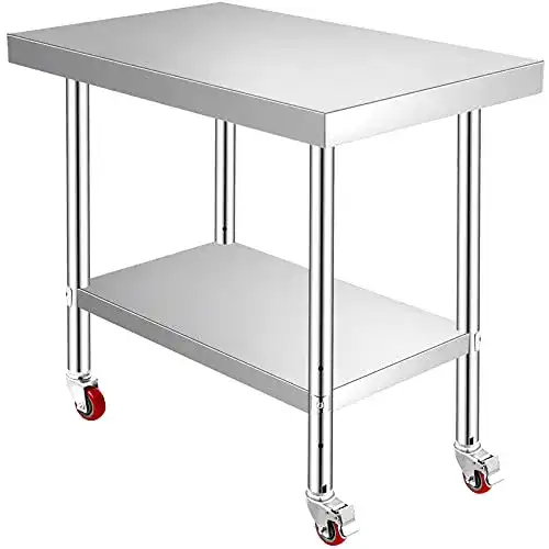 fahrbare Werkbank VEVOR Werkbank 30 x 60 x 80cm Arbeitstisch