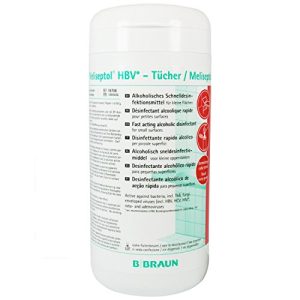 Flächen-Desinfektionstücher B Braun Meliseptol HBV, 100 Tücher
