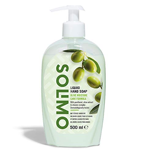 Flüssigseife Olive Solimo Amazon-Marke: Flüssige Handseife, 4er