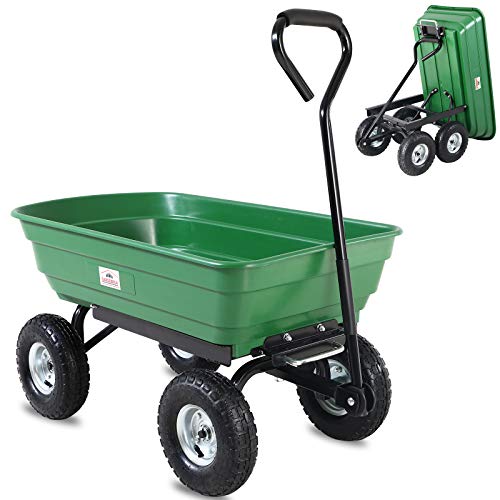 Gartenwagen Deuba Gartenkarre 300 kg Kunststoff Kippfunktion