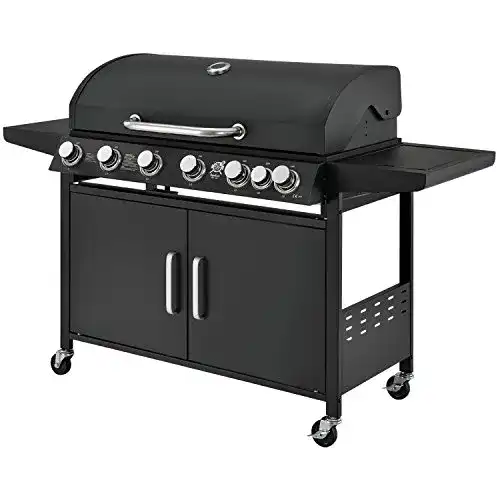 Gasgrill 6 Brenner Juskys BBQ Gasgrill California inkl. Deckel