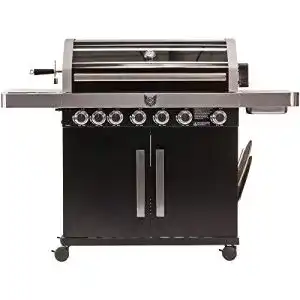 Gasgrill 6 Brenner MAXXUS Gasgrill BBQ CHIEF 12.0, Deckel