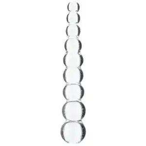 Glasdildo PIPEDREAM Icicles No.2 Beaded Clear Glass Dildo