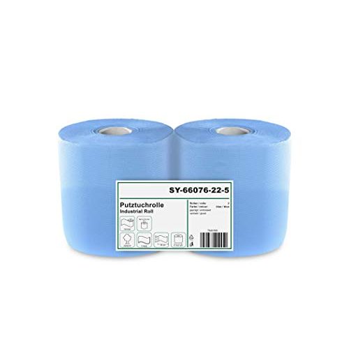 Handtuchrolle Hypafol 2 x blaue saugstarke Papierrolle, 1000 Blatt