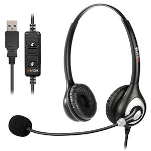 Headset (Büro) Wantek USB-Headset mit Mikrofon