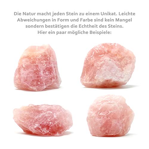 Heilsteine PURAJA Premium Rosenquarz Naturstein