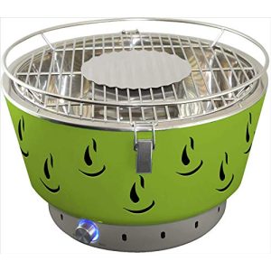 Charcoal grill with active ventilation ACTIVA, AIRBROIL JUNIOR Green
