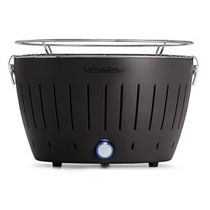 Charcoal grill with active ventilation LotusGrill, anthracite grey