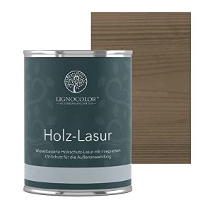 Holzlasur grau Lignocolor, für Außen 750ml (Steingrau)