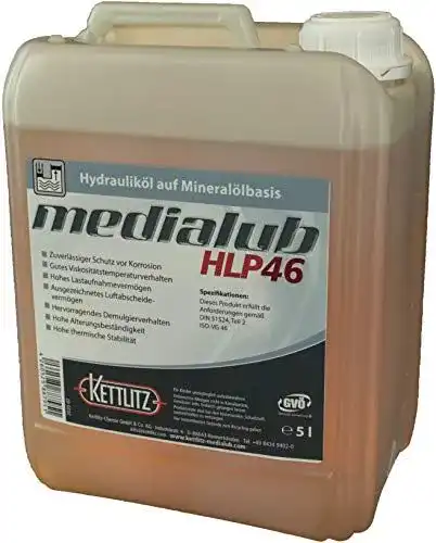 Hydrauliköl HLP 46 KETTLITZ -Medialub HLP 46, 5 Liter Gebinde