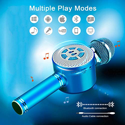 Karaoke-Mikrofon FISHOAKY Karaoke Mikrofon, Bluetooth