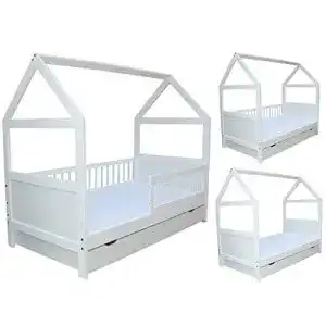 Kinderbett Micoland Juniorbett Haus 160x70cm mit Matratze