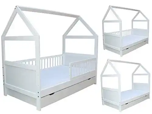 Kinderbett Micoland Juniorbett Haus 160x70cm mit Matratze