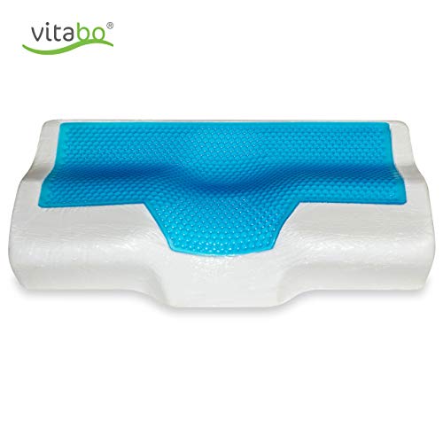 Kühlendes Kopfkissen Vitabo mit Gel-Auflage, ergonomisch