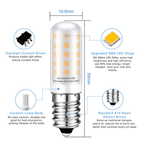 LED (E14) dimmbar Eco.Luma, 5W Warmweiß, 5er Pack