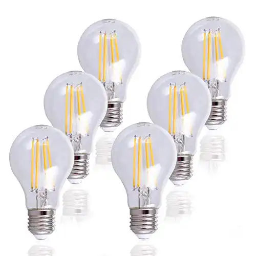 LED (E27) dimmbar Paco Home, Glühbirne, klares Glas, 6er Set
