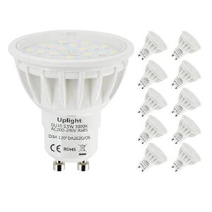 LED-GU10 (dimmbar) Uplight GU10 LED Lampe, 5.5W,10er Pack