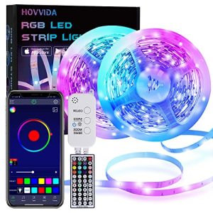 LED-Strip HOVVIDA LED Strip, 20M Bluetooth LED Streifen RGB