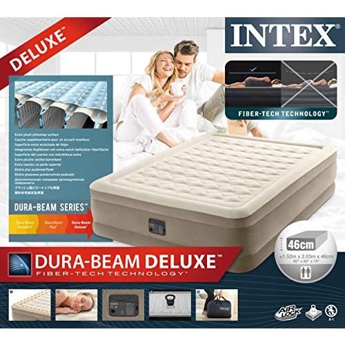 Luftbett Intex 64428NP Ultra Plush Bed Queen 230 V, Beige