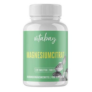 Magnesiumcitrat-Kapseln vitabay, 120 vegane Tabletten
